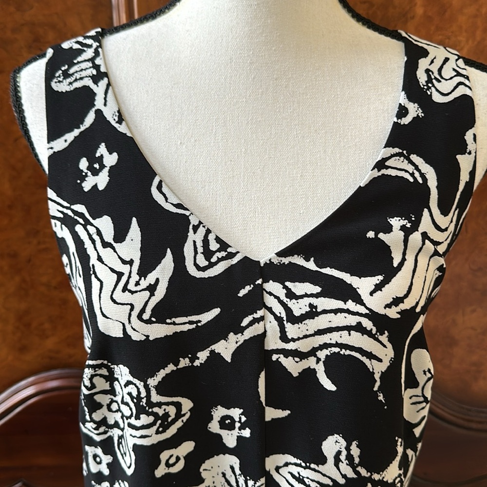 CAbi Parma B&W Floral Racerback Dress - Picture 7 of 11